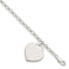 Sterling Silver Engraveable Heart Bracelet - Larson Jewelers