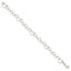 Sterling Silver Polished Fancy Link Heart Bracelet - Larson Jewelers