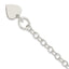 Sterling Silver Polished Engraveable Heart Charm Bracelet - Larson Jewelers