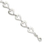 Sterling Silver Polished Heart Bracelet - Larson Jewelers