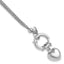 Sterling Silver Rhod-plated Polished Puff Heart Dangle 6.5in Bracelet - Larson Jewelers