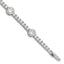 Sterling Silver Rhodium-plated CZ 7 inch Tennis Bracelet