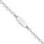 Sterling Silver Polished Engraveable Children's ID Heart Link Bracelet - Larson Jewelers