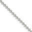 Sterling Silver 2.35mm Beaded Chain Necklace