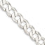 Sterling Silver 11.75mm Flat Curb Chain Necklace