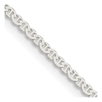 Sterling Silver 1.85mm Flat Anchor Chain Necklace