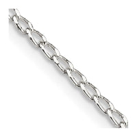 Sterling Silver 1.5mm Open Elongated Link Chain