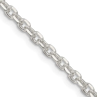 Sterling Silver Diamond-cut Forzantina Cable Chain