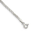 Sterling Silver 2mm Fancy Anchor Pendant Chain Bracelet