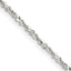 Sterling Silver 1.6mm Twisted Serpentine Chain Necklace