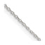 Sterling Silver 1.10mm Forzantina Cable Chain Necklace w/2in ext.