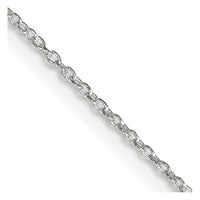 Sterling Silver 1.30mm Forzantina Cable Chain w/2in ext.