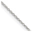 Sterling Silver 1.30mm Forzantina Cable Chain w/2in ext.