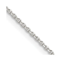 Sterling Silver 1.25mm Diamond-cut Forzantina Cable Chain w/4in ext.