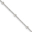 Sterling Silver 1.3mm Fancy Beaded Chain Necklace