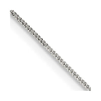 Sterling Silver 0.8mm Curb Chain Necklace