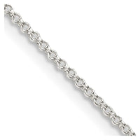 Sterling Silver 1.4mm Rolo Chain Necklace