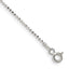 Sterling Silver 1.05mm Square Fancy Beaded Chain Anklet