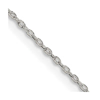 Sterling Silver Flat Link Cable Chain