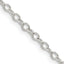 Sterling Silver 2.5mm Flat Open Oval Cable Chain Necklace