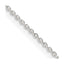 Sterling Silver .95mm Diamond-cut Forzantina Cable Chain Necklace w/4in ext.