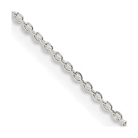 Sterling Silver .95mm Diamond-cut Forzantina Cable Chain w/2in ext.