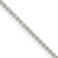 Sterling Silver 1.4mm Diamond-cut Forzantina Cable Chain w/2in ext.