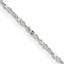 Sterling Silver 1.4mm Twisted Serpentine Chain Necklace