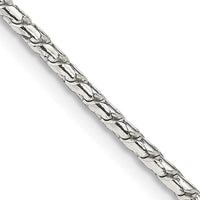 Sterling Silver 1.75mm Round Franco Chain Necklace