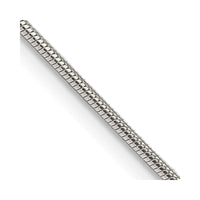 Sterling Silver 1.2mm Snake Chain w/2in ext.