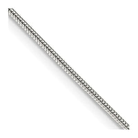 Sterling Silver 1mm Round Snake Chain Necklace