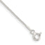 Sterling Silver 1mm Round Spiga Chain Anklet