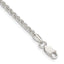 Sterling Silver 2.5mm Round Spiga Chain Bracelet