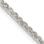 Sterling Silver 2.5mm Round Spiga Chain Necklace