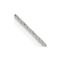 Sterling Silver .85 Diamond-cut Round Spiga Chain