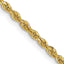 14K 14 Inch 2mm Diamond-cut Quadruple Rope Lobster Clasp Chain Necklace