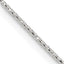 Sterling Silver 1.5mm Diamond-cut Round Box Chain Necklace