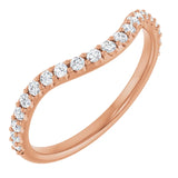 18K Rose Gold Accented Matching Band