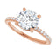 DIOR 14K Rose Gold Hidden Halo Round Lab Grown Diamond Engagement Ring