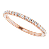 18K Rose Gold Accented Matching Band