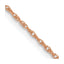 14K Rose Gold Baby Rope with Spring Ring Clasp Chain