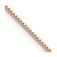 14K Rose Gold .95mm Box Link with Lobster Clasp Chain Necklace