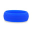 ZAZOO Dual Groove Silicone Ring for Men and Women Blue Comfort Fit Hypoallergenic Thorsten - 8mm - Larson Jewelers