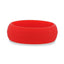 CHERRY Dual Groove Silicone Ring for Men and Women Red Comfort Fit Hypoallergenic Thorsten - 8mm - Larson Jewelers