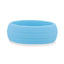 FIJI Dual Groove Silicone Ring for Men and Women Light blue Comfort Fit Hypoallergenic Thorsten - 8mm - Larson Jewelers