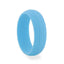 FIJI Dual Groove Silicone Ring for Men and Women Light blue Comfort Fit Hypoallergenic Thorsten - 8mm - Larson Jewelers