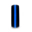 Matte Black Men's Silicone Ring ring With Vibrant Blue Colored Inlay - 8mm - Larson Jewelers