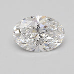 0.7 Carat Certified Oval Loose Stone Lab Grown Diamond