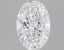 0.9 Carat Certified Oval Loose Stone Lab Grown Diamond