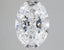 2.5 Carat Certified Oval Loose Stone Lab Grown Diamond